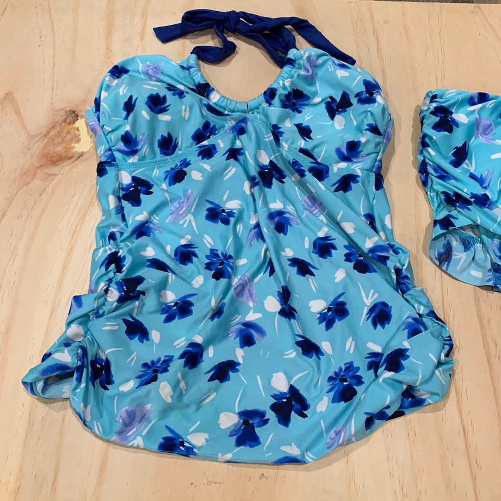 Clean Water floral bathing suit